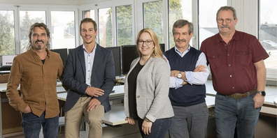 Sie schauen mit Freude und Zuversicht in die Zukunft: Markus Roduner, Benjamin Müller, Melanie Hartmann, Pius Good und Peter Hofmänner (von links). 