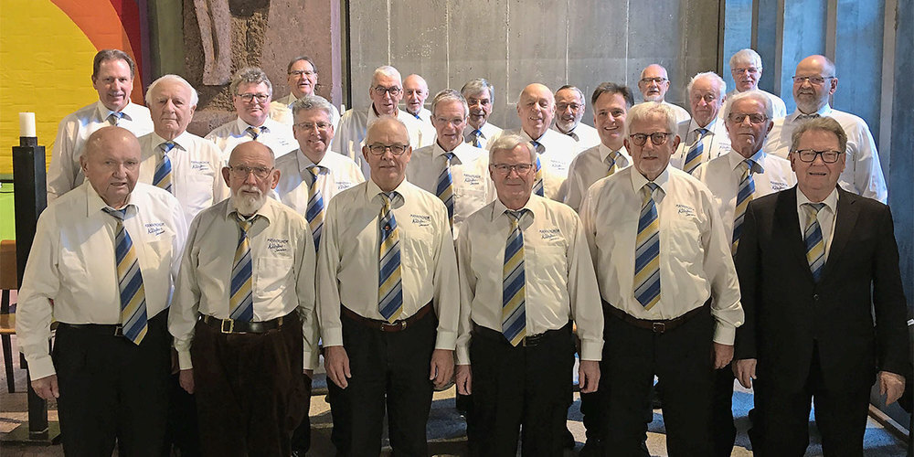 Gottesdienst mit dem Männerchor Klosters.