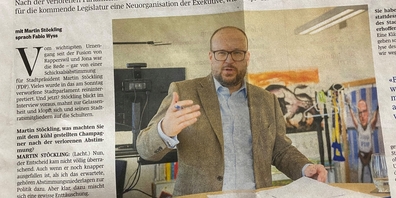 Stadtpräsident Martin Stöckling am 14. März in der Linth-Zeitung: Nachdem die Horror-Meldungen beim Parlament nicht funktionierten, steht die nächste Hauruck-Übung vor der Türe.
