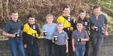 Die Gewinner der Auszeichnung von links: Leon Mattle, Jan Buschor, Lars Kobler, Nino Kobler, Silvio Buschor, Lendro Buschor, Adrian Meier und Dario Steiger