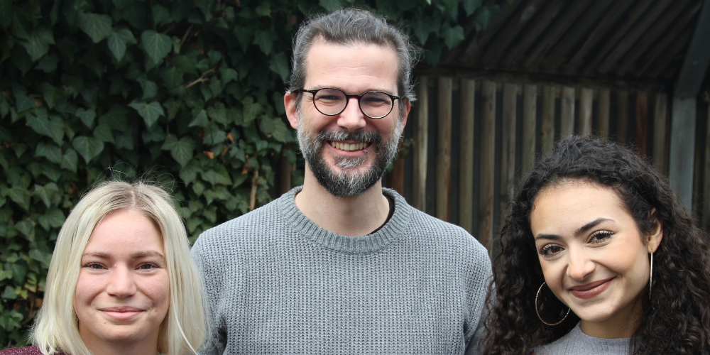 Von links nach rechts: Die neuen JNWer: Melanie Kindlhofer, Thomas Weber und Carmela Perroni freuen sich auf aktive Frühlingstage.