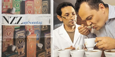 Innovativ und geschmacksorientiert: Kaffee - und Teeproduzent Ralph Grüniger (r.) – sein Inserat in der «NZZ am Sonntag» warf am Obersee hohe Wellen.  