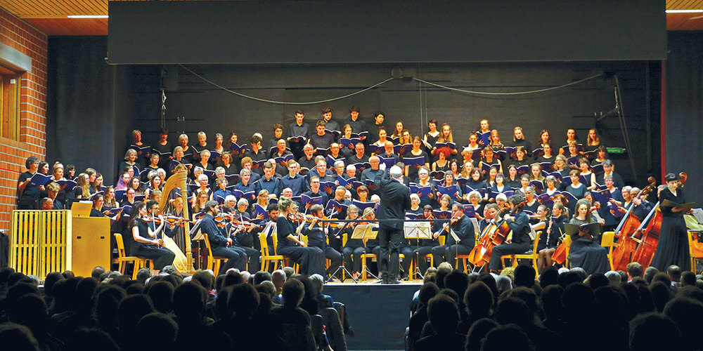 Der EMS-Chor unter der Leitung von Martin Zimmermann. 