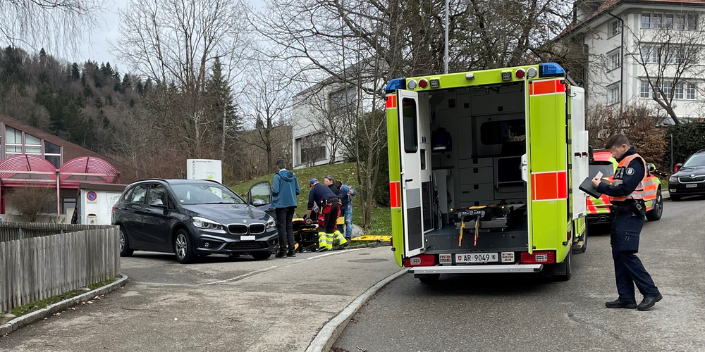 Die Unfallstelle in Teufen.