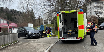 Die Unfallstelle in Teufen.