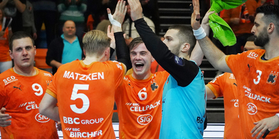 Die Kadetten Schaffhausen gewinnen das Achtelfinal-Hinspiel gegen den schwedischen Meister Ystads IF HF. 