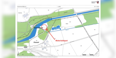 Lageplan Materialdepot.