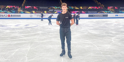 Lukas Britschgi startete heute an der Eiskunstlauf-WM in Japan. 