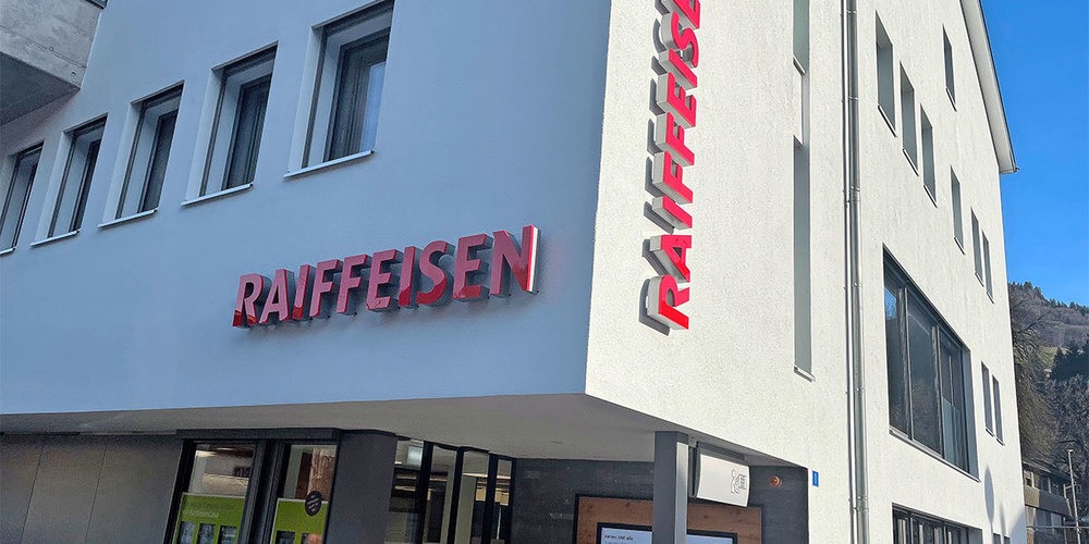 Raiffeisenbank in Schiers.
