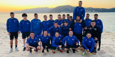 Das Team des FC Rüthi beim gelungenen Trainingslager in Troia