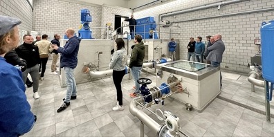 Besichtigung des Grundwasserpumpwerks «Tägernau» der Wasserversorgung Rapperswil-Jona.