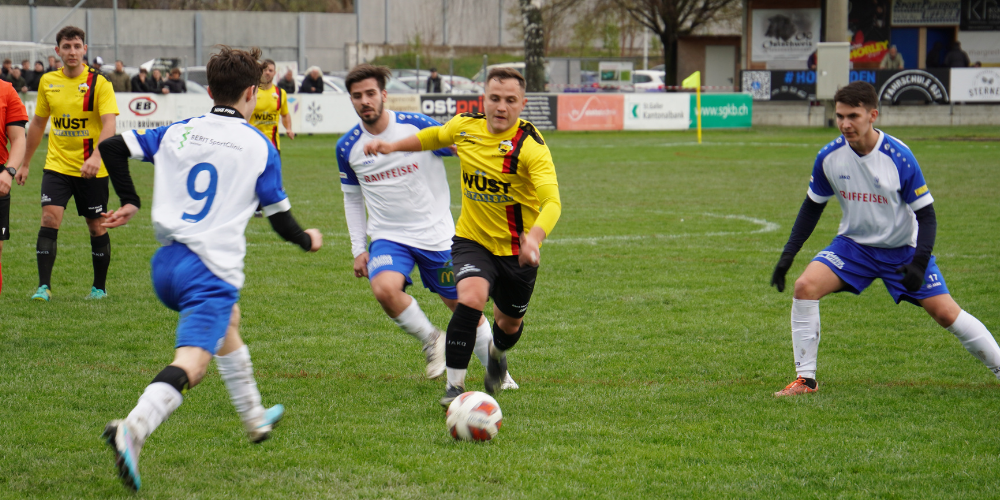 Kämpferisch einwandfrei, spielerisch aber überfordert:  St.Margrethen beim Heimspiel gegen Altstätten zum Rückrundenstart