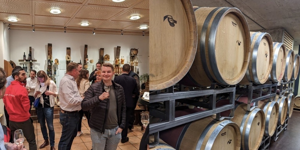 Die Junge Wirtschaftskammer (JCI) konnte hinter die Kulissen des Weinproduzenten Wetli Weine AG in Berneck blicken