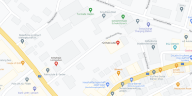 Die Machbarkeitsstudie wird vertieft mit den Ideen Parkierung unter Boden rund ums Schulhaus Letzi und unter dem Sportplatz Letzi.