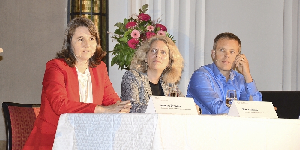 Stellten die Projekte vor: (v. l.) Simone Brander, Karin Rykart und Thomas Jusel.
