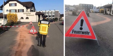Die Ölspur war gestern deutlich zu sehen.