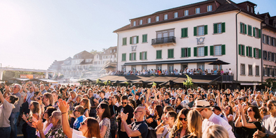 Der Fischmarktplatz in Rapperswil wird am blues’n’jazz wieder proppenvoll sein. 