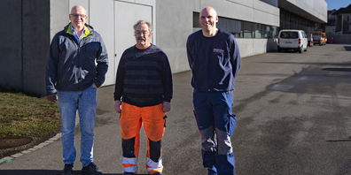 Beni Geel, Ruedi Frehner und Joe Gwerder (von links).
