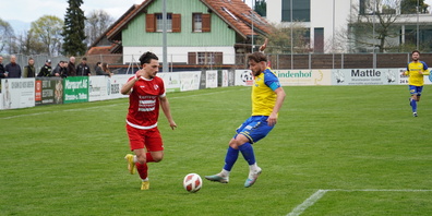 Fitim Ramadani (links) gelang der zwischenzeitliche Ausgleich (Archivbild). 