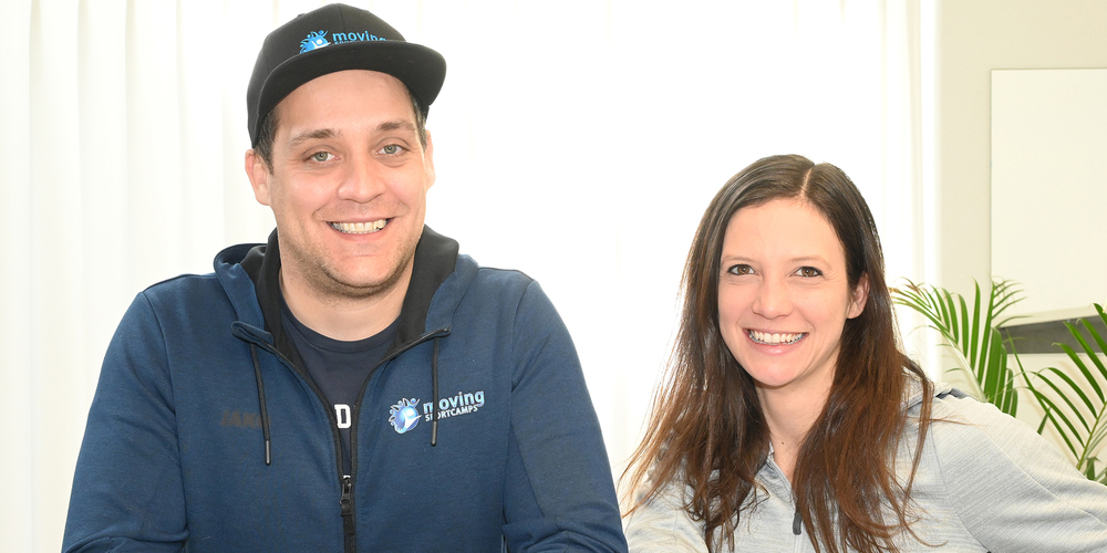 Kinderherzen-Eroberer mit grosser Ausstrahlung und vielen Ideen: Tabea Rostin und Mile Milanovic. Bilder Olaf Schürmann