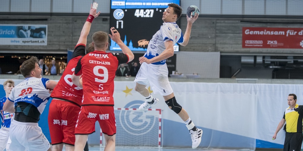 Trotz 9 Treffern von Hleb Harbuz mussten sich die Hoppers dem BSV Bern knapp geschlagen geben.