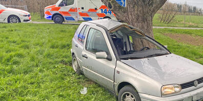 Der Fahrer wurde bei dem Unfall in Zihlschlacht TG schwer verletzt.