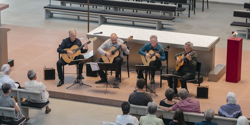 Das «Eos Guitar Quartet» würdigte an seinem Konzert in Wollishofen das musikalische Schaffen des spanischen Künstlers Paco de Lucía.