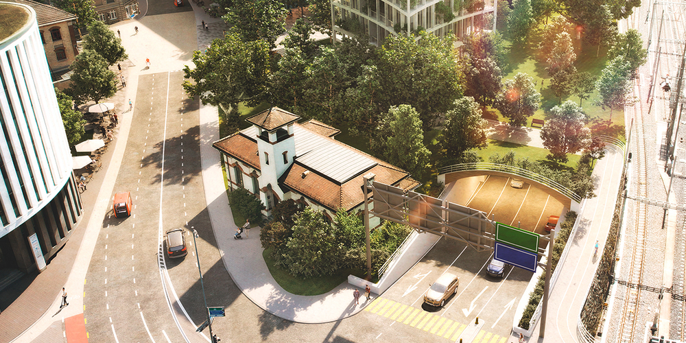 Etwa so wird der neue Zubringer Güterbahnhof aussehen