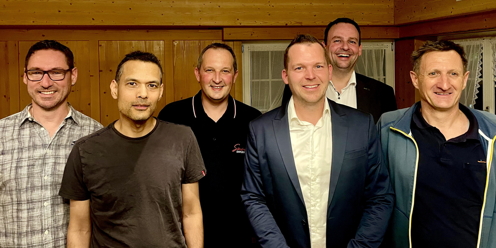 V.l.n.r.: Markus Wüst, Salim Rizvi, Thomas Eugster, Patrick Meyer, Christian Willi und Hans Städler.