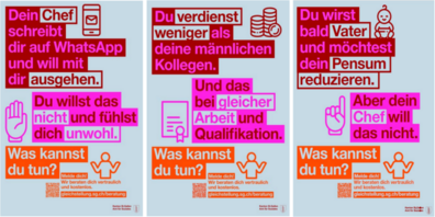 Drei Beispiele mit unterschiedlichen  Szenarien, denen die Beraterinnen in ihrer Tätigkeit immer wieder begegnen.