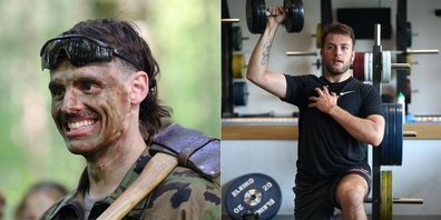 Landesverteidigung statt Lakers-Verteidigung: Nathan Vouardoux (l.) und Inaki Baragano in der RS.