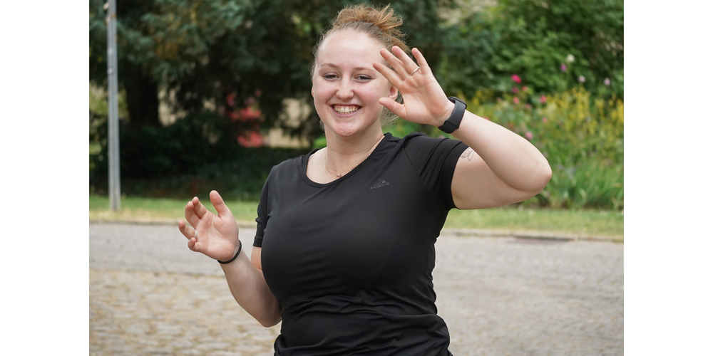Das OK unterstützt die 20-jährige Lena Bölli bei der Vorbereitung auf den Schaffhauser Stadtlauf. «Die Zeit ist nebensächlich, ich will einfach ins Ziel kommen», so die Laufeinsteigerin. 