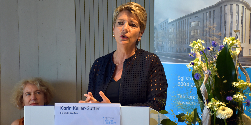 Das neue Palliativzentrum Lighthouse im Kreis 4 ist unter anderem von Bundesrätin Karin Keller-Sutter (FDP) eingeweiht worden. 
