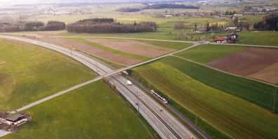 Das Areal Wil West soll in den nächsten 20 Jahren überbaut werden. Eine der Voraussetzungen ist ein Anschluss an die Autobahn A1. (Archivbild)