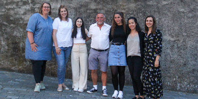 Die neuen Mitarbeitenden der Schule (v.l.n.r.): Anita Rutz, Daniela Gämperli, Dahlia Brogna, Roland Brunner, Kim Lea Hofmeister, Miju Müller und Franziska Hohl.