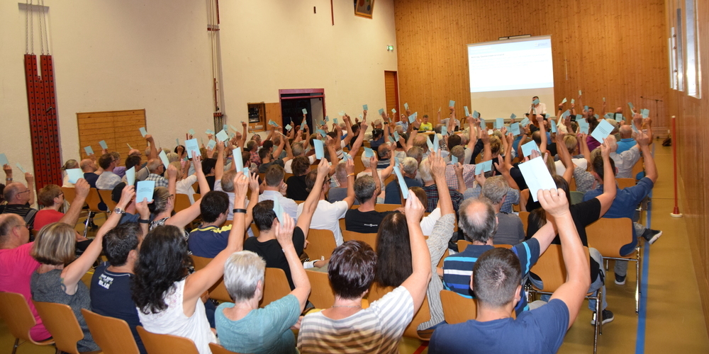Die Bürgerinnen und Bürger üben ihr Mitbestimmungsrecht und eine gewisse Kontrolle aus, indem sie an den Versammlungen der jeweiligen Körperschaft teilnehmen.