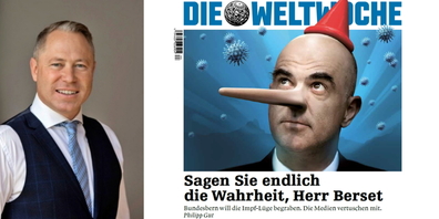 Dr. Gut: «Als Gesundheitsvorsteher prägte er die Massnahmenpolitik des Bundesrats, die ein einziges Desaster ist.»