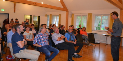 Der Saal war gut gefühlt.