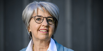 Bundesrätin Elisabeth Baume-Schneider besucht einen 1.-August-Brunch im Kanton Schwyz.