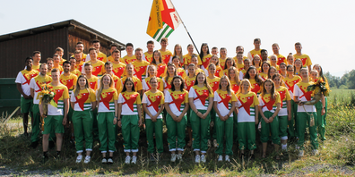 Die Balgacher Turndelegation.