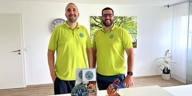 Stefan (r.) und Marko Kovacevic leiten die Spitex MediKo, die sie zusammen mit ihren Eltern Petar und Kaja Kovacevic aufgebaut haben. Sie sind in der Region Ausserschwyz, See, Gaster und Glarus Nord im Einsatz.