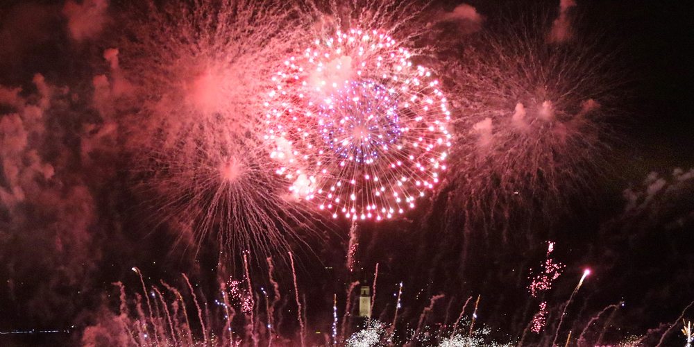 Der Nationalfeiertag wird gern mit Feuerwerk zelebriert.