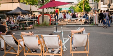 Kinder und Jugendliche profitierten von den Angeboten auf dem Jelmoli-Parkplatz mit Streetsoccer und Pumptrack. 