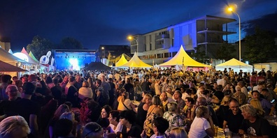Ein Meer an Besuchern an den Rock & Blues Nights 2023. Ganz Gossau schien auf den Beinen.