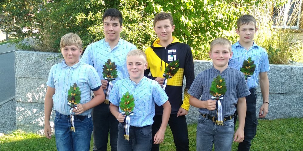 von links: Jorin Wüst, Sandro Eugster, Lars Kobler, Dario Steiger, Roman Kobler, Adrian Meier, es fehlen: Daniel Gasenzer und Johannes Eggenberger