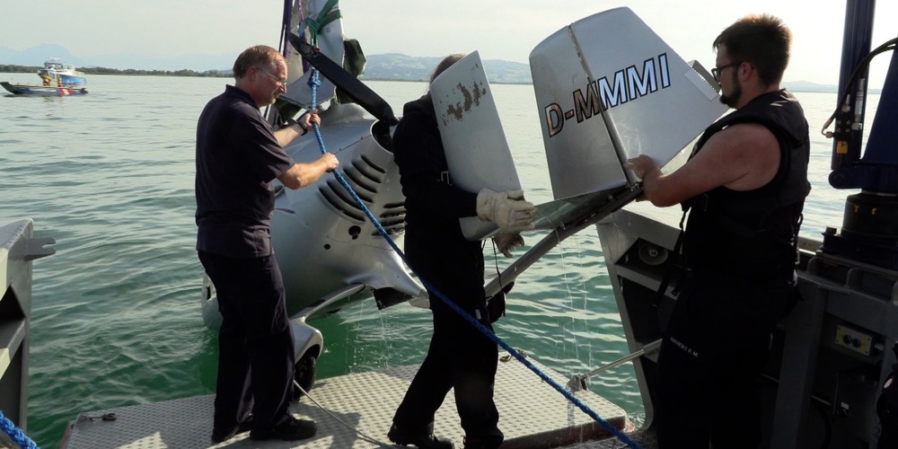 Der Tragschrauber konnte noch Sonntagabend geborgen werden