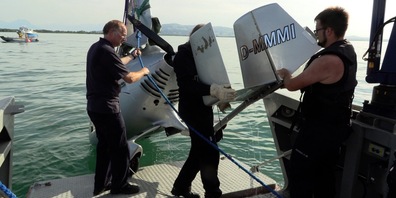 Der Tragschrauber konnte noch Sonntagabend geborgen werden