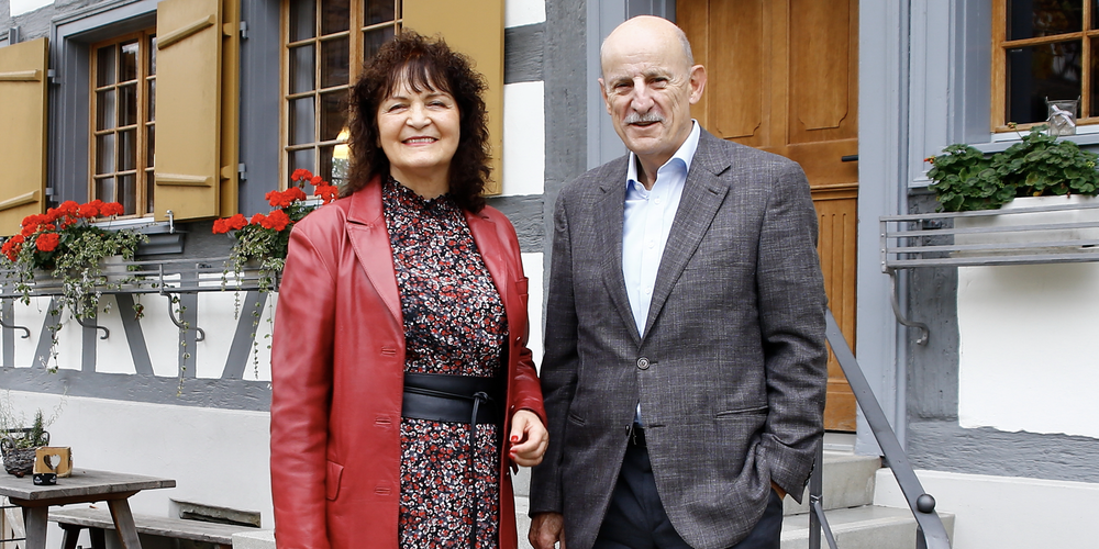Gutes Einvernehmen zwischen Autorin Christina Boss (l.) und Giorgio Behr. 