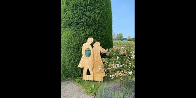 Mit QR-Codes geben die grünen Fürste interessante Informationen preis.  