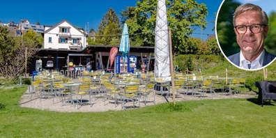 Nach dem unerwarteten Pächterwechsel in der Meilemer Badibeiz ist Löwen-Wirt Marcel Bussmann (kl.) eingesprungen.